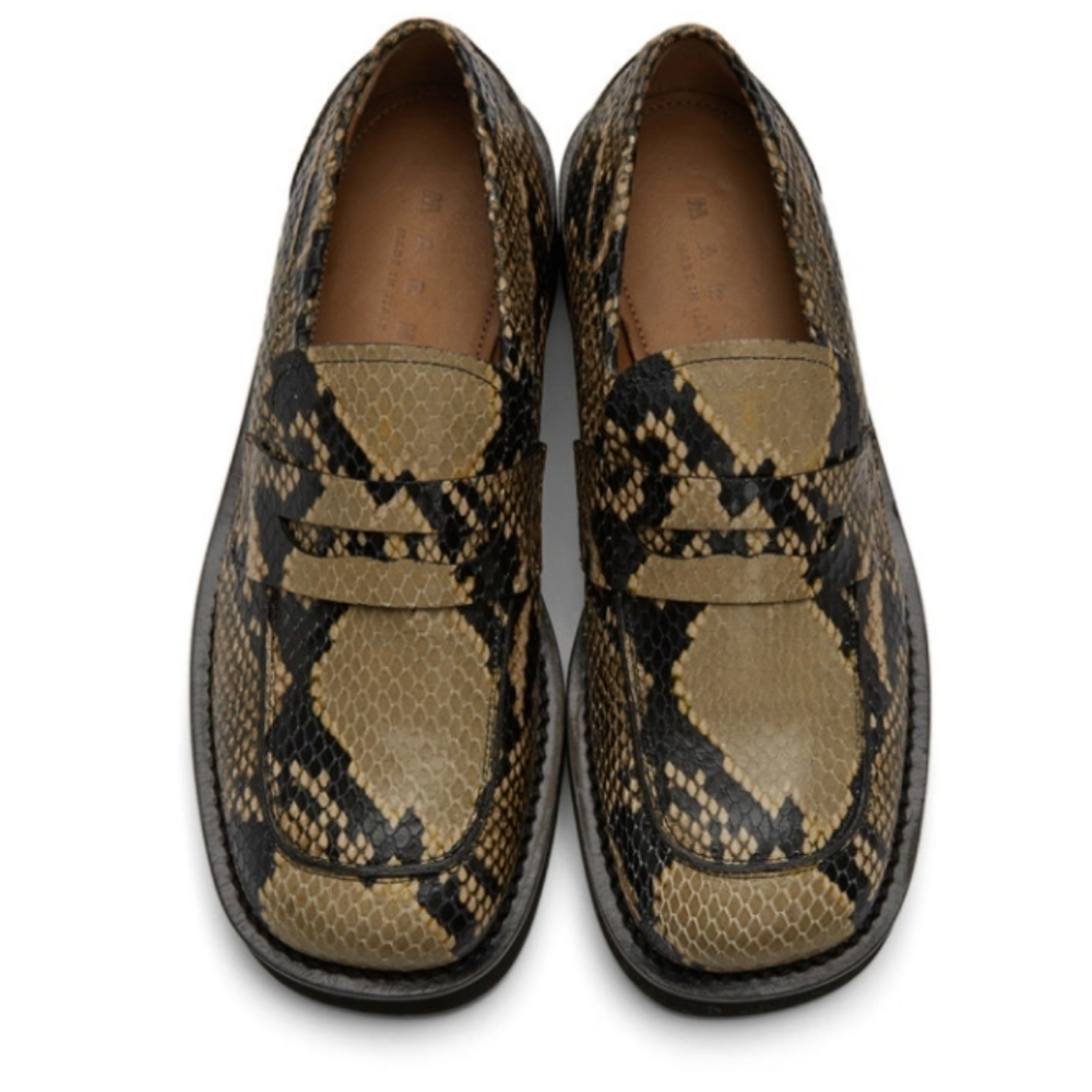 MARNI Python Print Chunky Loafers - image 10